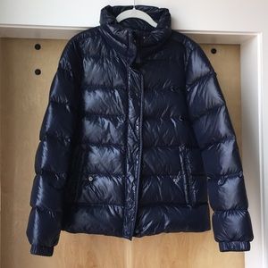 J Crew Navy Blue puffer jacket